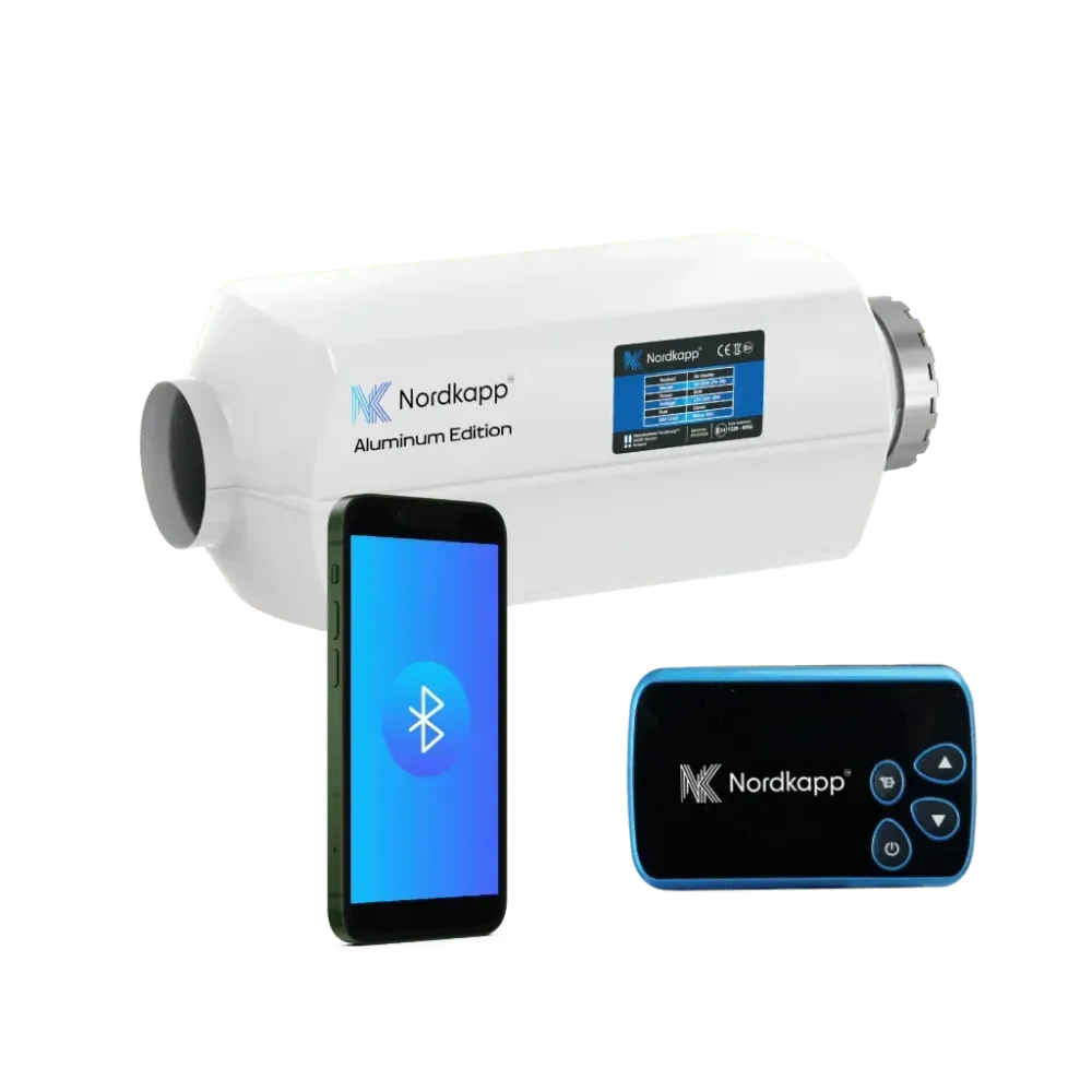 Air Bluetooth Dieselilämmitin 2 kW, 5 kW & 8 kW 12V/24V Iso-Britannia Nordkapp®