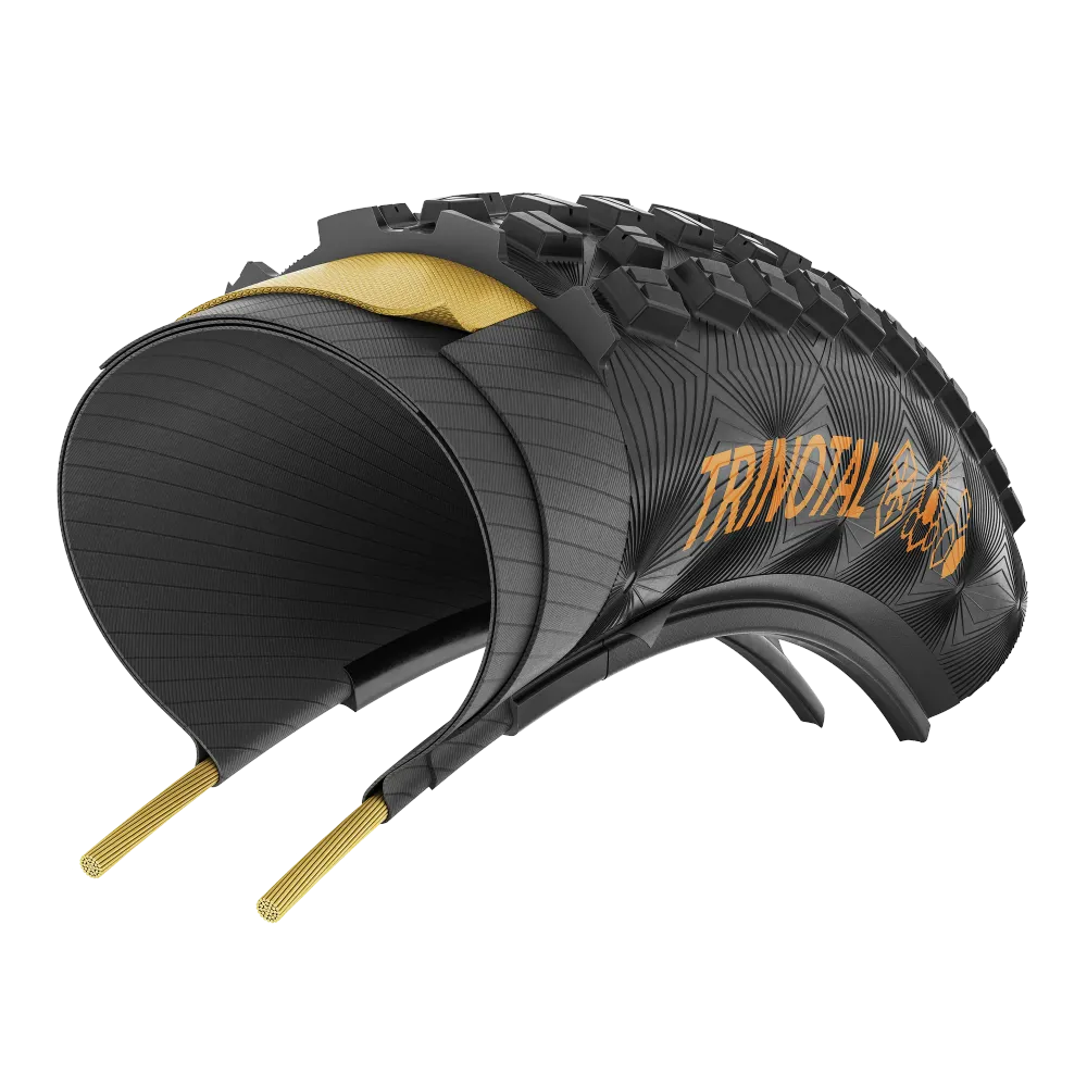 CONTINENTAL TRINOTAL Race Rapid 29x2.40 Tubeless Ready Soft Musta rengas