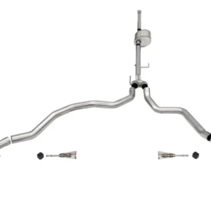 Corsa 2021-2025 Ford F-150 SuperCrew/6.5in Bed 5.0L V8 Xtreme Cat-Back Dual Rear Exit-Polished