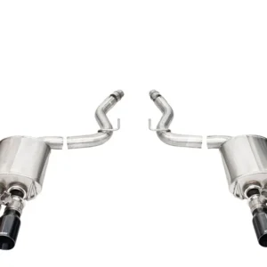 Corsa 2024-2025 Ford Mustang V8 5.0L 3in Axle-Back Exhaust System w/ Twin 4in Black Straight Tips
