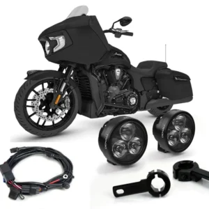 D3 Essential -valosarja moottorinsuojan kiinnikkeillä - Indian Chieftain / Pursuit / Challenger DENALI ELECTRONICS