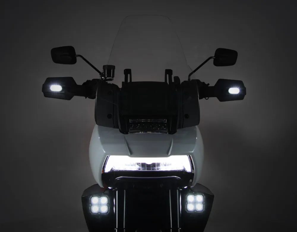 Plug-&-Play T3 suuntavilkun käsisuojasarja Harley-Davidson Pan America 1250:lle DENALI Electronics