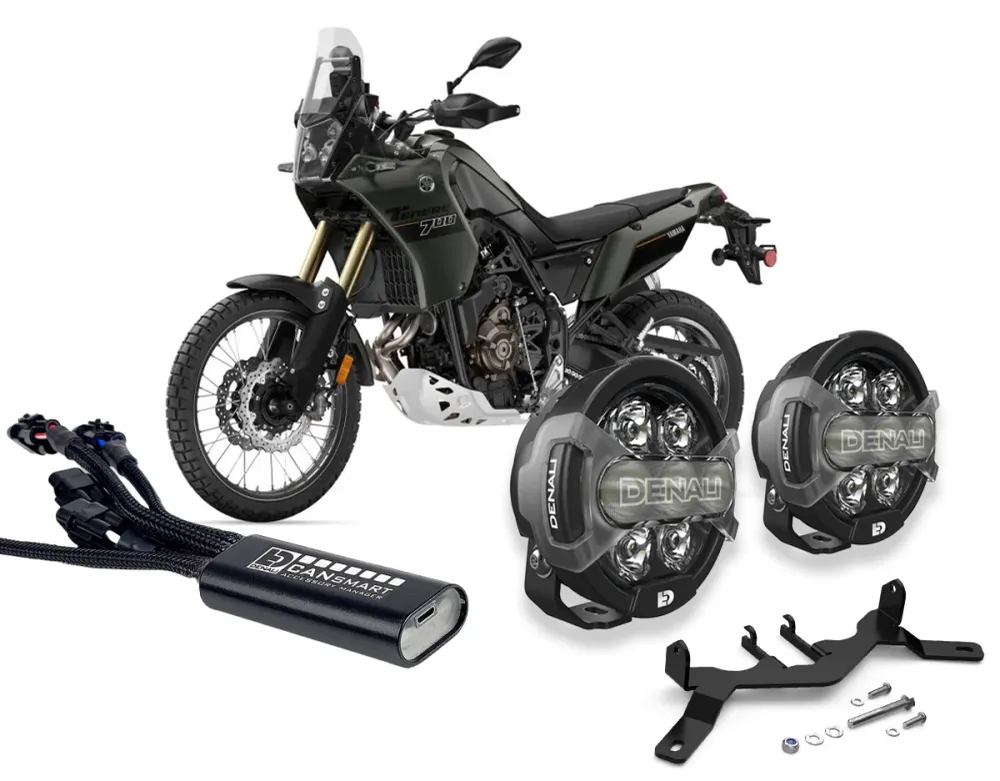 D7 Pro Premium -valaistuspaketti - Yamaha Tenere 700 2019-2024 DENALI ELECTRONICS