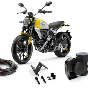 SoundBomb äänitorvipaketti - Ducati Scrambler 800 2015+ / 1100 2018-2024 DENALI ELECTRONICS