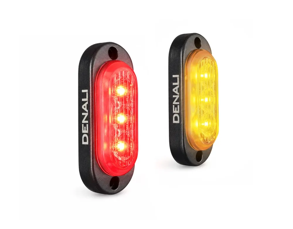 T3-S™ älykkäät vilkku- ja päiväajovalopodit moottoripyöriin – takana DENALI ELECTRONICS