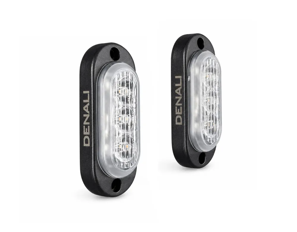 T3-S™ älykkäät vilkku- ja päiväajovalopodit moottoripyöriin – takana DENALI ELECTRONICS