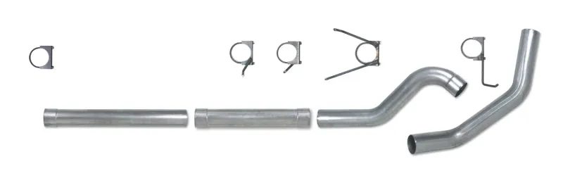Diamond Eye KIT 4in Catback MFLR RPLCMENT PIPE Single AL: 2004.5-2007.5 DODGE CUMMINS 600