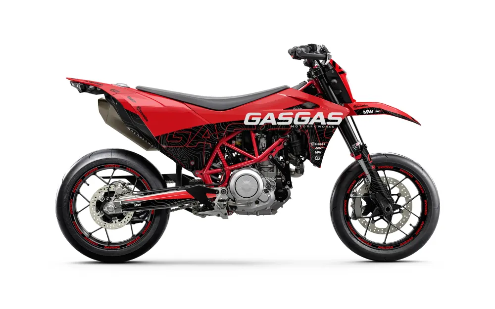 GASGAS SM 700 GRAFIIKAT - "Motograph" (Punainen/Musta)