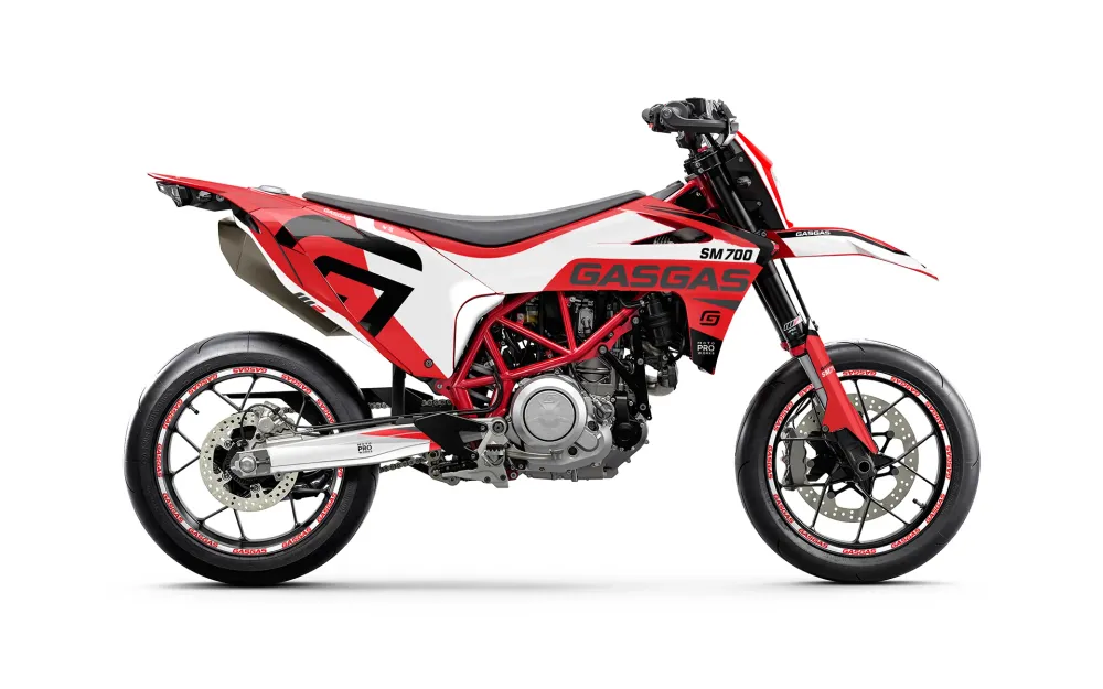 GASGAS SM 700 GRAFIIKAT - "Torque" (Valkoinen/Punainen)