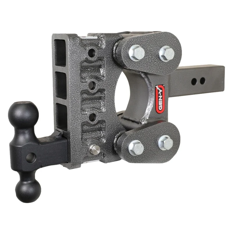 Gen-Y Boss Torsion-Flex 2.5in Shank 5in Drop 1.7K TW 16K Hitch w/GH-051 Dual-Ball