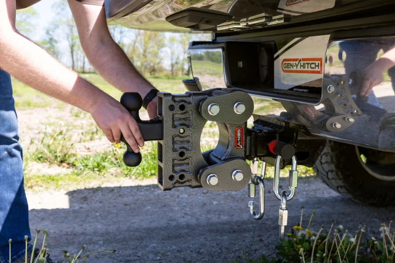 Gen-Y Boss Torsion-Flex 2in Shank 5in Drop 16K Hitch w/GH-051 Dual-Ball/GH-032 Pintle Lock