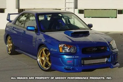 GReddy 04+ WRX & STi Fiberglass Front Lip Spoiler