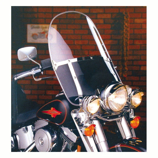 NC helmikoristeinen raskas tuulilasi Musta FL 49-59; FL Softail 87-17; FXWG 80-83; FXDWG 93-05