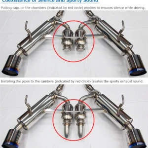 HKS 2017 Infiniti Q60 (RWD) Dual Hi-Power Titanium Tip Catback Exhaust