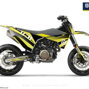 Husqvarna 701 Enduro Grafiikat - "Featherlight" (Keltainen)