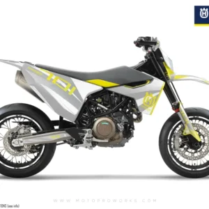 Husqvarna 701 Enduro Grafiikat - "Featherlight" (Valkoinen)