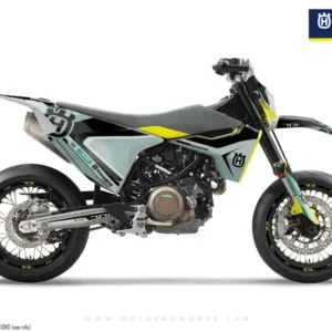 Husqvarna 701 Enduro Grafiikat - "Kicker" (Musta)