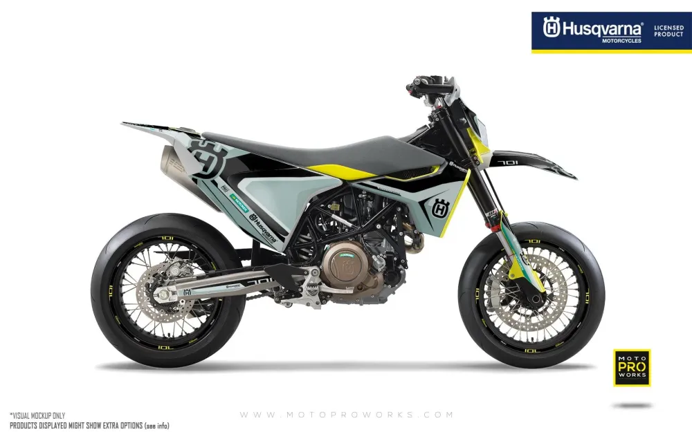 Husqvarna 701 Enduro Grafiikat - "Kicker" (Musta)