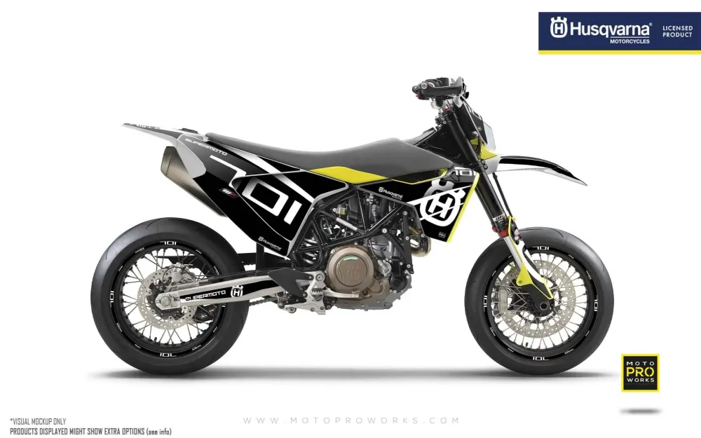 Husqvarna 701 Enduro Grafiikat - "MarkSeven" (Musta)