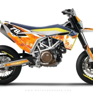 Husqvarna 701 Enduro Grafiikat - "MARPAT" (oranssi)