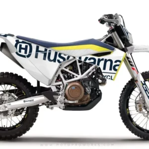 Husqvarna 701 Enduro Grafiikat - "STATEMENT" (Valkoinen)
