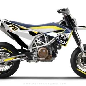 Husqvarna 701 Enduro Grafiikat - "TORO" (musta/valkoinen)