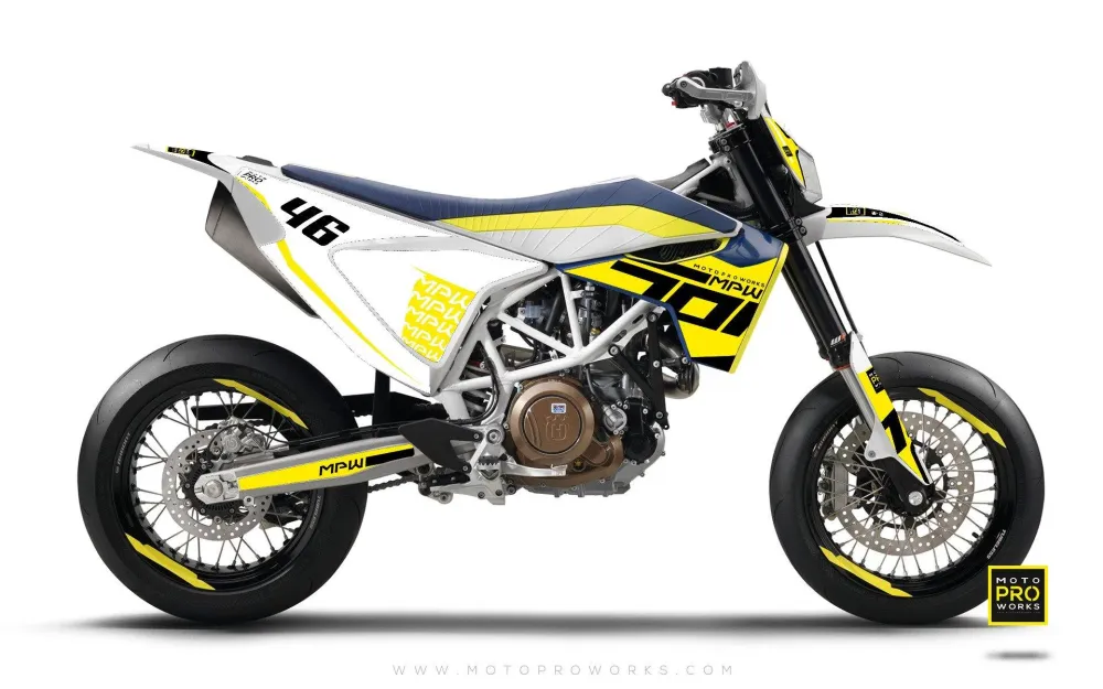 Husqvarna 701 GRAFIIKAT - "SEVENOH" (keltainen)