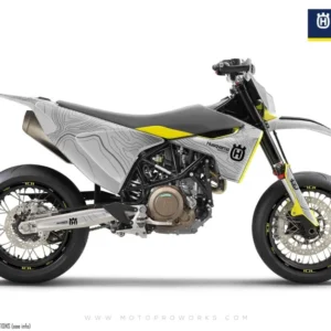 Husqvarna 701 GRAFIIKAT - "Topography" (Harmaa)