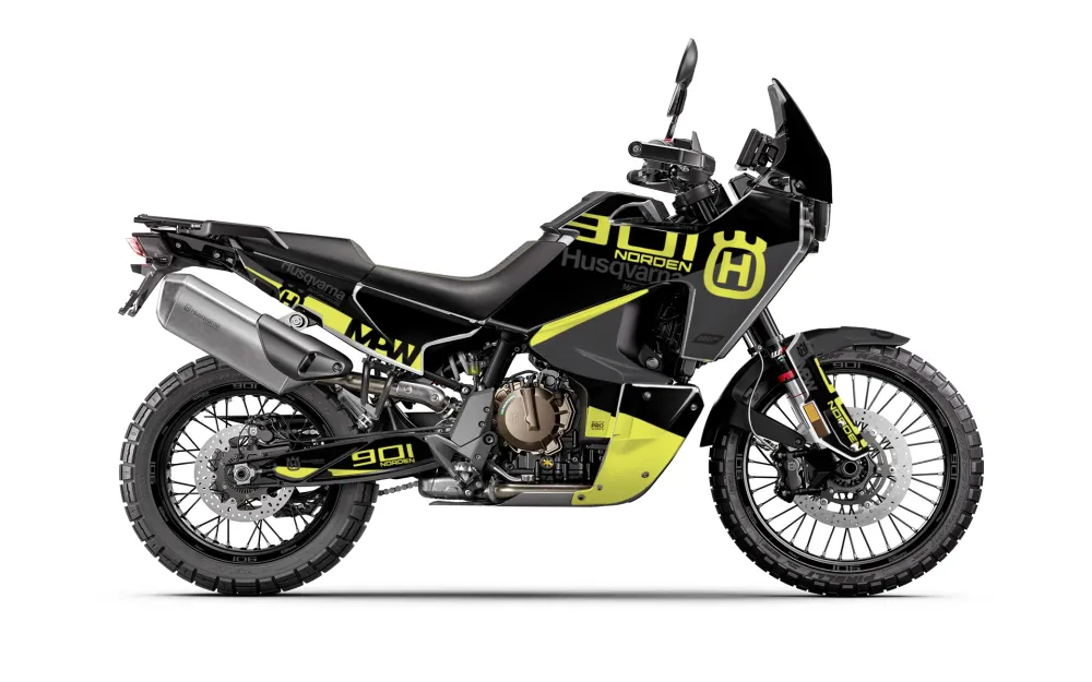 HUSQVARNA Norden 901 GRAFIIKAT - "NineOhTwo" (Musta/Keltainen)