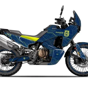 HUSQVARNA Norden 901 GRAFIIKAT - "Topography" (Sininen/Keltainen)