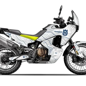 HUSQVARNA Norden 901 GRAFIIKAT - "Topography" (Valkoinen/Sininen)