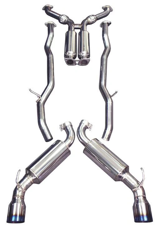 Injen 08-13 Infiniti G37 V6 3.7L RWD Coupe Only 76mm Stainless Steel Exhaust w/ Titanium Tips