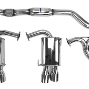 Invidia 15+ Subaru STI 4Dr Q300 Single Layer Titanium Burnt Quad Tip Cat-Back Exhaust