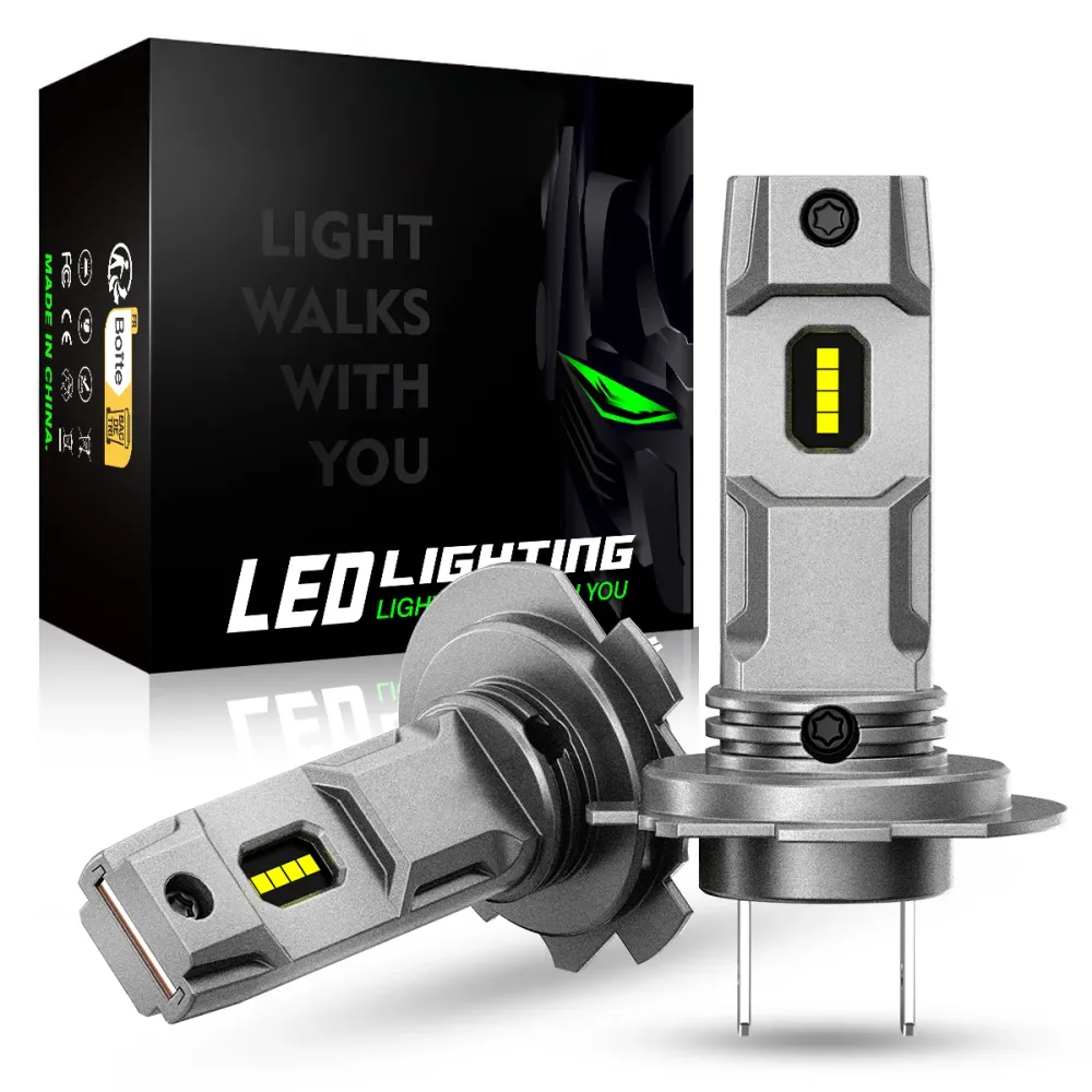 2 kappaletta 50W 10000 lumenin auton ajovalolamppuja, H7 LED-lamppu.
