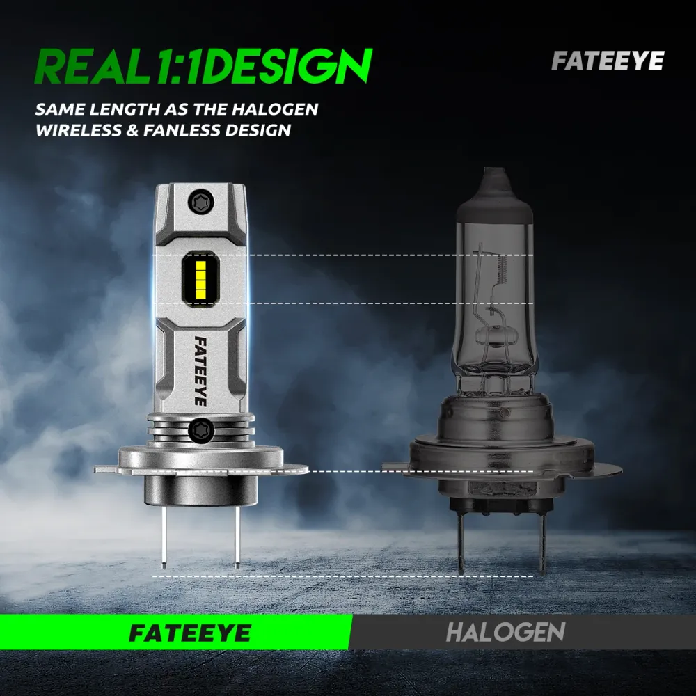 2 kappaletta 50W 10000 lumenin auton ajovalolamppuja, H7 LED-lamppu.