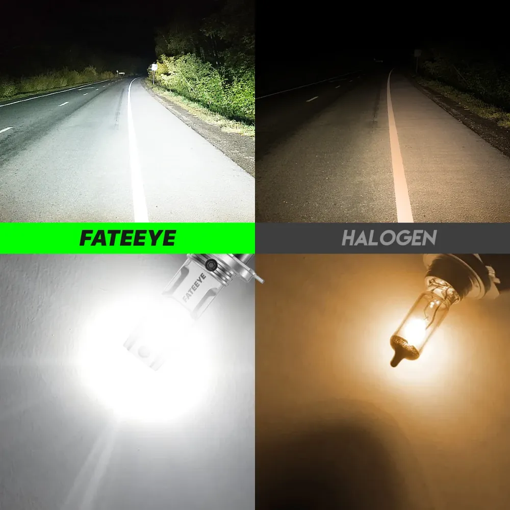 2 kappaletta 50W 10000 lumenin auton ajovalolamppuja, H7 LED-lamppu.
