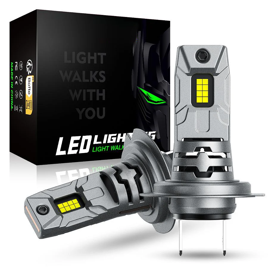 2 kappaletta 60W 12000LM auton ajovalopolttimoa, H7 LED-lamppu