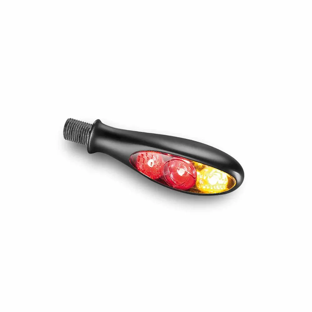 Kellermann Micro S DF Dark 3 1 Mini LED Moottoripyörän takavalo / suuntavilkku