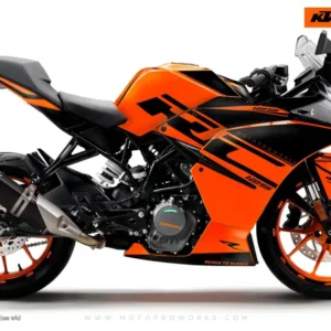 KTM RC 125/200/250/390 GRAFIIKAT - "Torque" (Black/Orange)