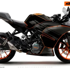 KTM RC 125/200/250/390 GRAFIIKAT - "Torque" (Musta)