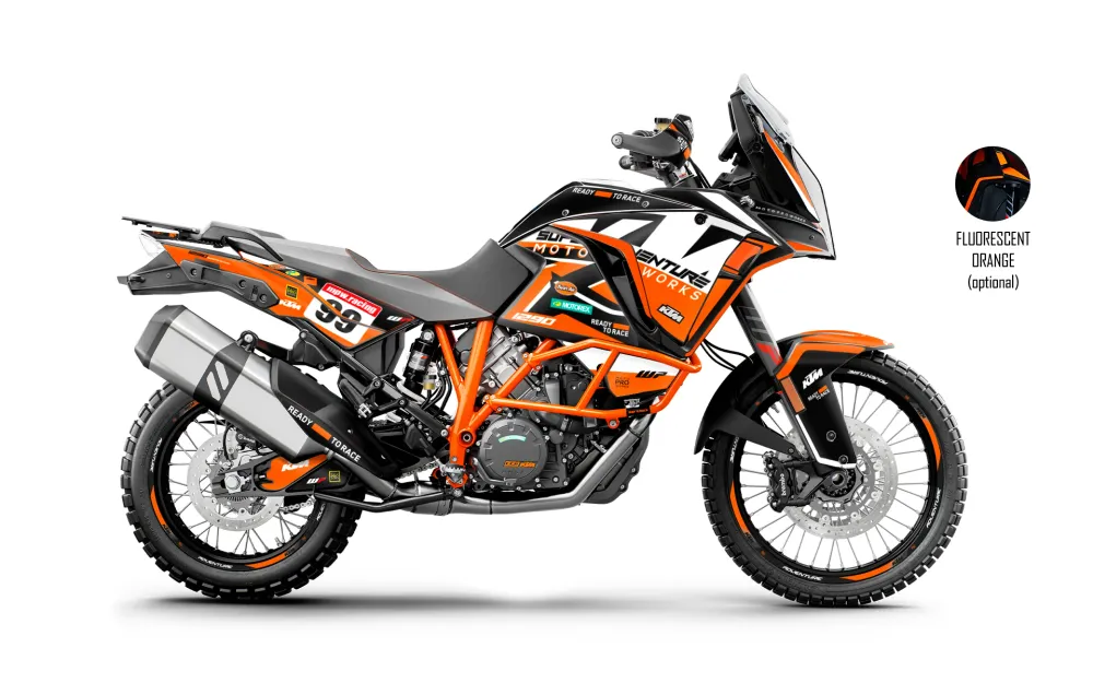KTM 1290 Super Adventure GRAFIIKAT - "Atlantic" (Musta/Oranssi)