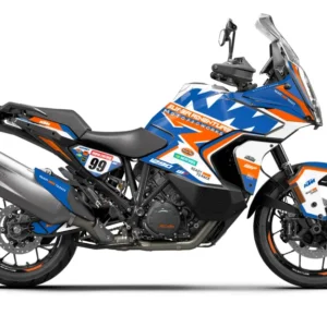 KTM 1290 Super Adventure GRAFIIKAT - "Atlantic" (Valkoinen/Sininen/Oranssi)