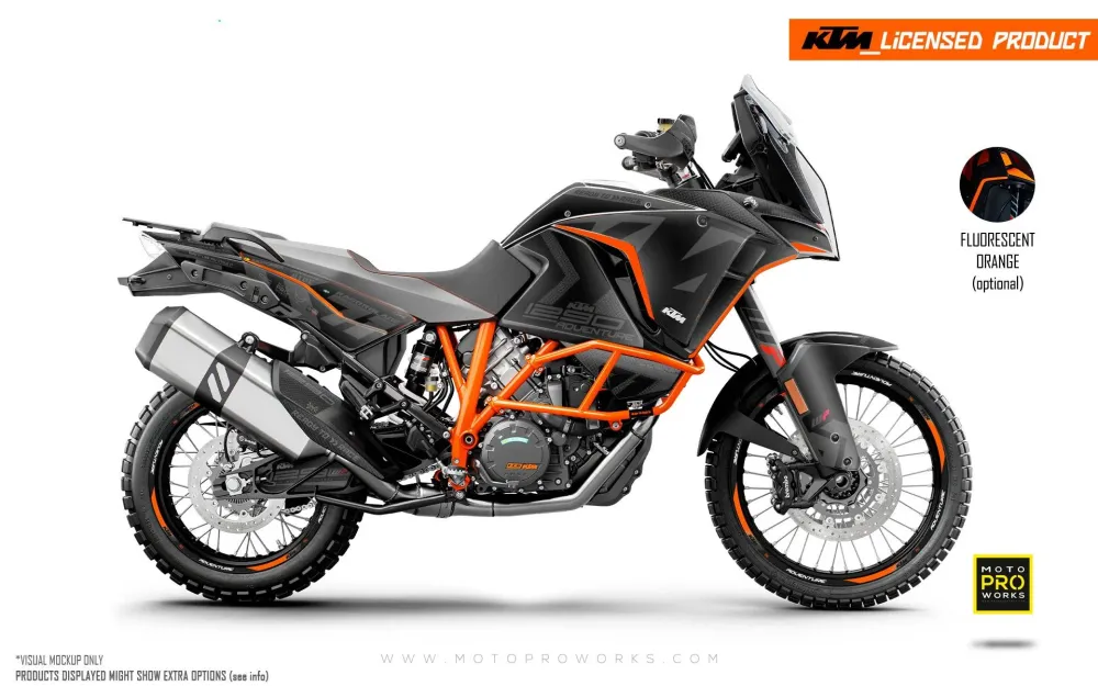 KTM 1290 Super Adventure GRAFIIKAT - "Rasorblade" (Stealth)