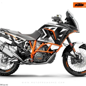 KTM 1290 Super Adventure GRAFIIKAT - "Rasorblade" (Valkoinen)