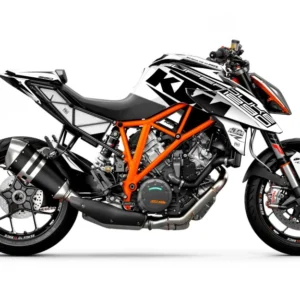 KTM 1290 Super Duke R 2014-2019 GRAFIIKAT - "Torque" (Valkoinen/Musta)