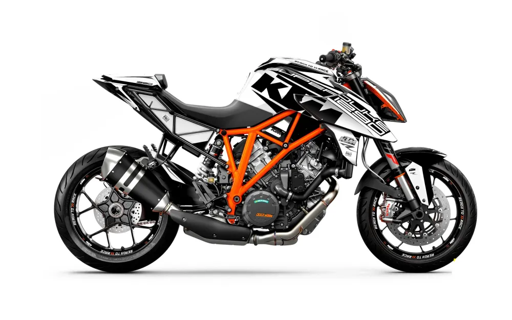 KTM 1290 Super Duke R 2014-2019 GRAFIIKAT - "Torque" (Valkoinen/Musta)