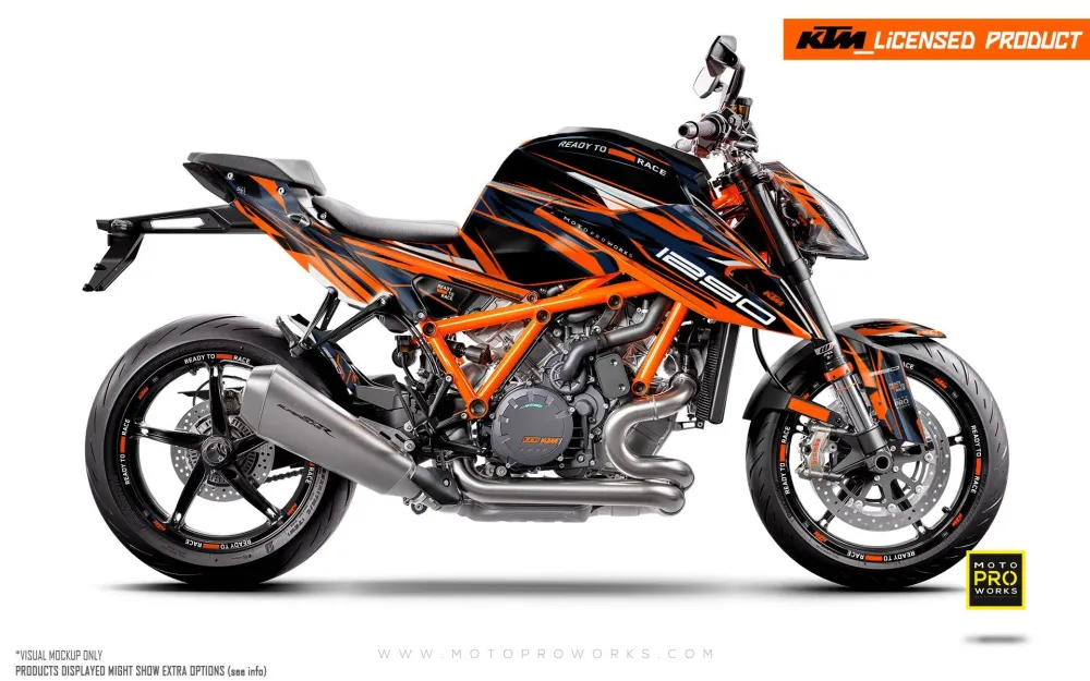 KTM 1290 Super Duke R GRAFIIKAT - "Ripple" (Oranssi)