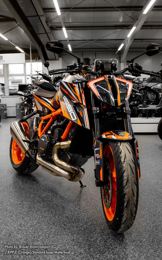 KTM 1290 Super Duke R GRAFIIKAT - "Ripple" (Oranssi)