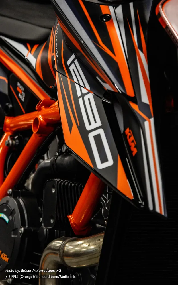 KTM 1290 Super Duke R GRAFIIKAT - "Ripple" (Oranssi)