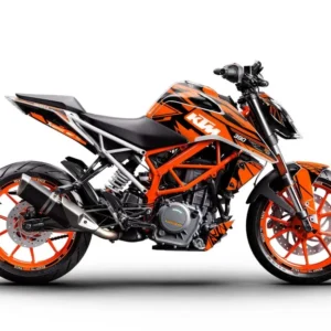 KTM 250 Duke 2011-2023 GRAFIIKAT - "Pulse" (Musta/Oranssi)